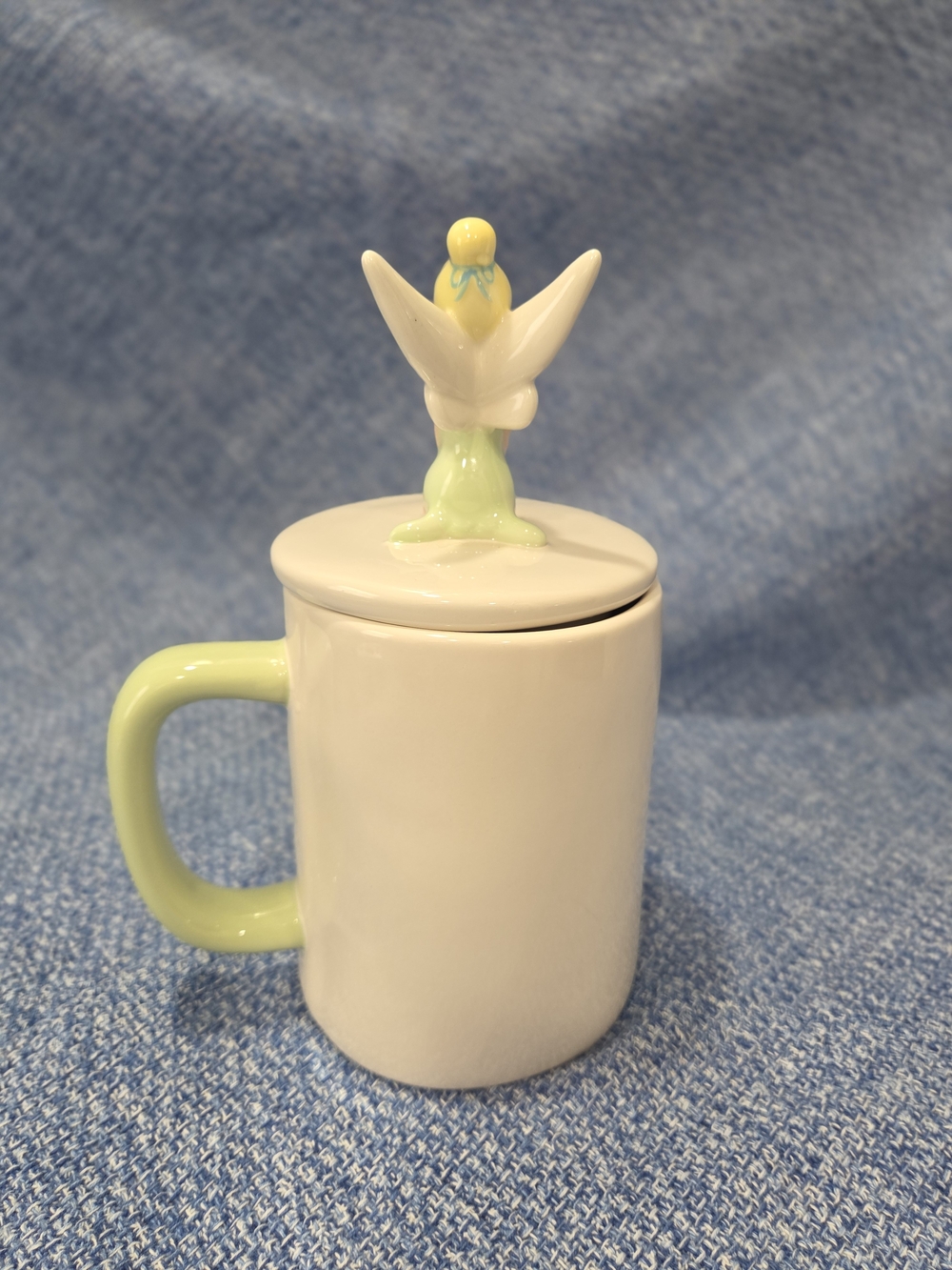 Rae Dunn Disney "Tinker Bell" ceramic mug signature stylized font Cute Topper - Picture 3 of 7